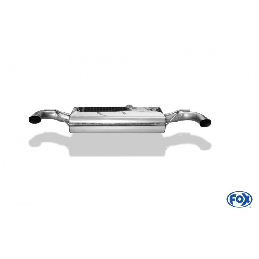 Sportschalldämpfer mit Ausgang links/rechts in die originalen Endrohrblenden, inkl. (EG-) GENEHMIGUNG!