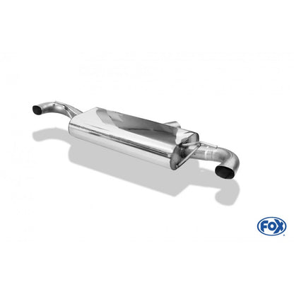 Sportschalldämpfer mit Ausgang links/rechts in die originalen Endrohrblenden, inkl. (EG-) GENEHMIGUNG!