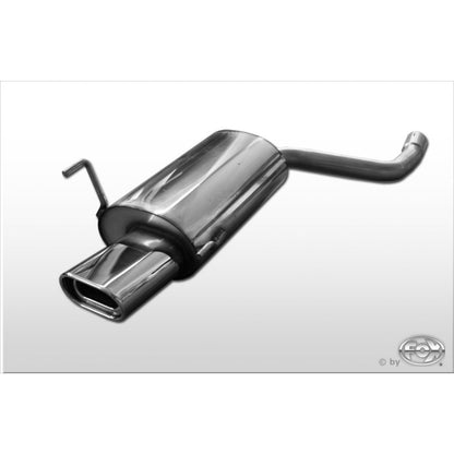 Sportschalldämpfer mit 1 Endrohr 135x80mm (Typ 53), inkl. TÜV-Teilegutachten!