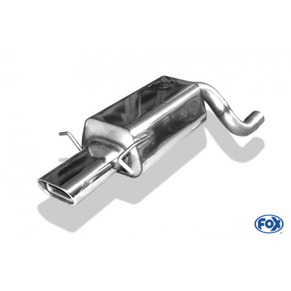 Sportschalldämpfer mit 1 Endrohr 135x80mm (Typ 53), inkl. (EG-) GENEHMIGUNG!