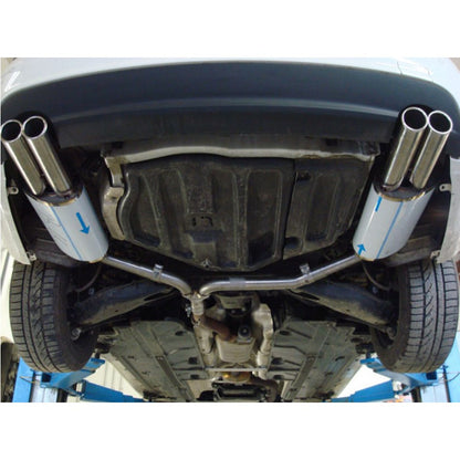 Sportschalldämpfer mit links/rechts je 2 Endrohren 70mm (Typ 16), inkl. (EG-) GENEHMIGUNG!