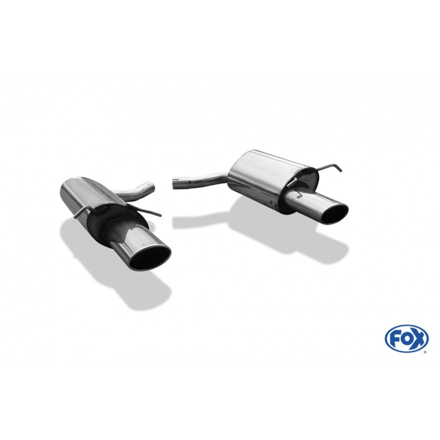 Sportschalldämpfer mit links/rechts je 1 Endrohr 140x90mm (Typ 32), inkl. (EG-) GENEHMIGUNG!