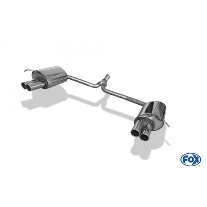 Sportschalldämpfer mit links/rechts je 2 Endrohren 70mm (Typ 16), inkl. (EG-) GENEHMIGUNG!