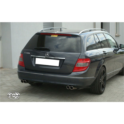 Sportschalldämpfer mit links/rechts je 2 Endrohren 70mm (Typ 16), inkl. (EG-) GENEHMIGUNG!