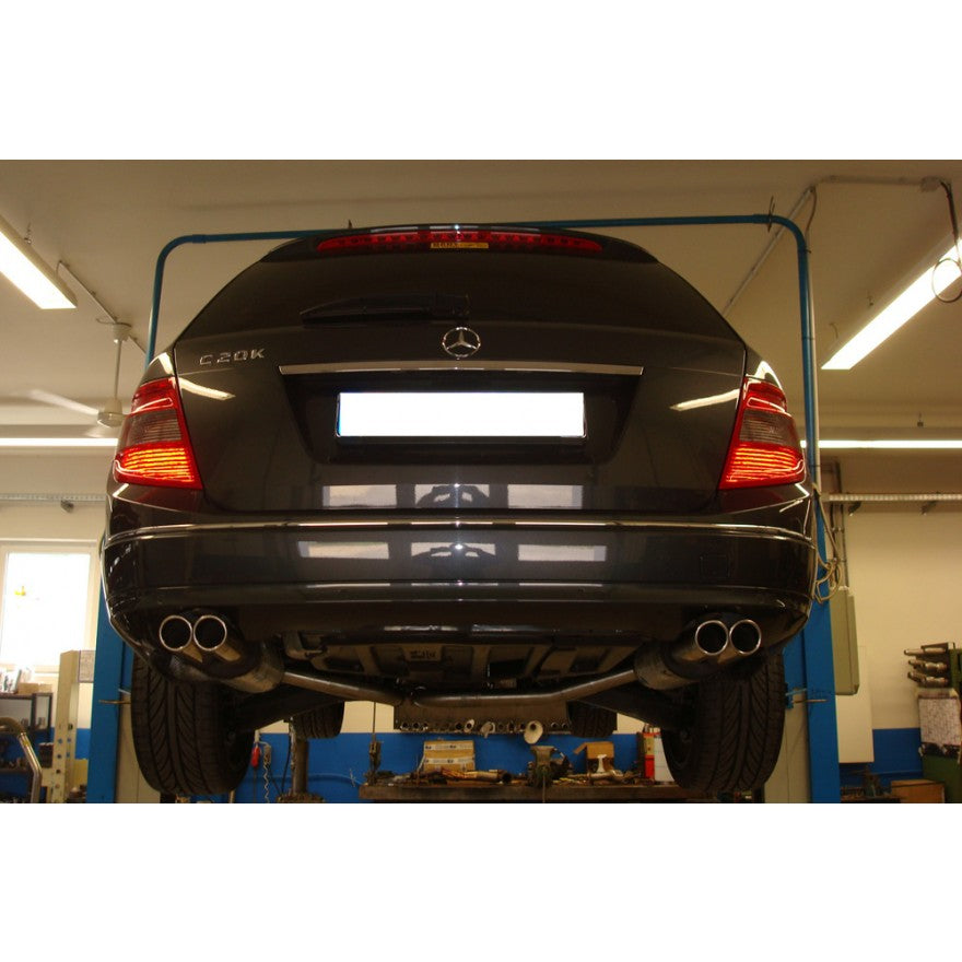 Sportschalldämpfer mit links/rechts je 2 Endrohren 70mm (Typ 16), inkl. (EG-) GENEHMIGUNG!