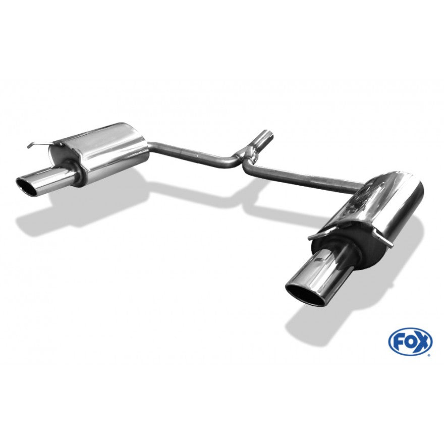 Sportschalldämpfer mit links/rechts je 1 Endrohr 115x85mm (Typ 32), inkl. (EG-) GENEHMIGUNG!