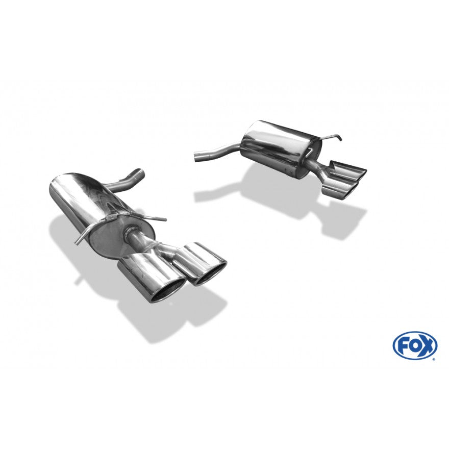 Sportschalldämpfer mit links/rechts je 2 Endrohren 115x85mm (Typ 32), inkl. (EG-) GENEHMIGUNG!
