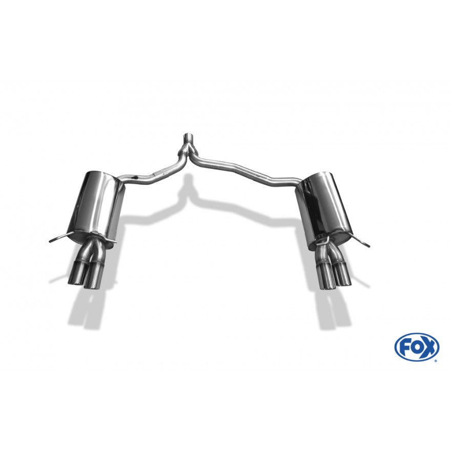 Sportschalldämpfer mit links/rechts je 2 Endrohren 70mm (Typ 16), inkl. (EG-) GENEHMIGUNG!