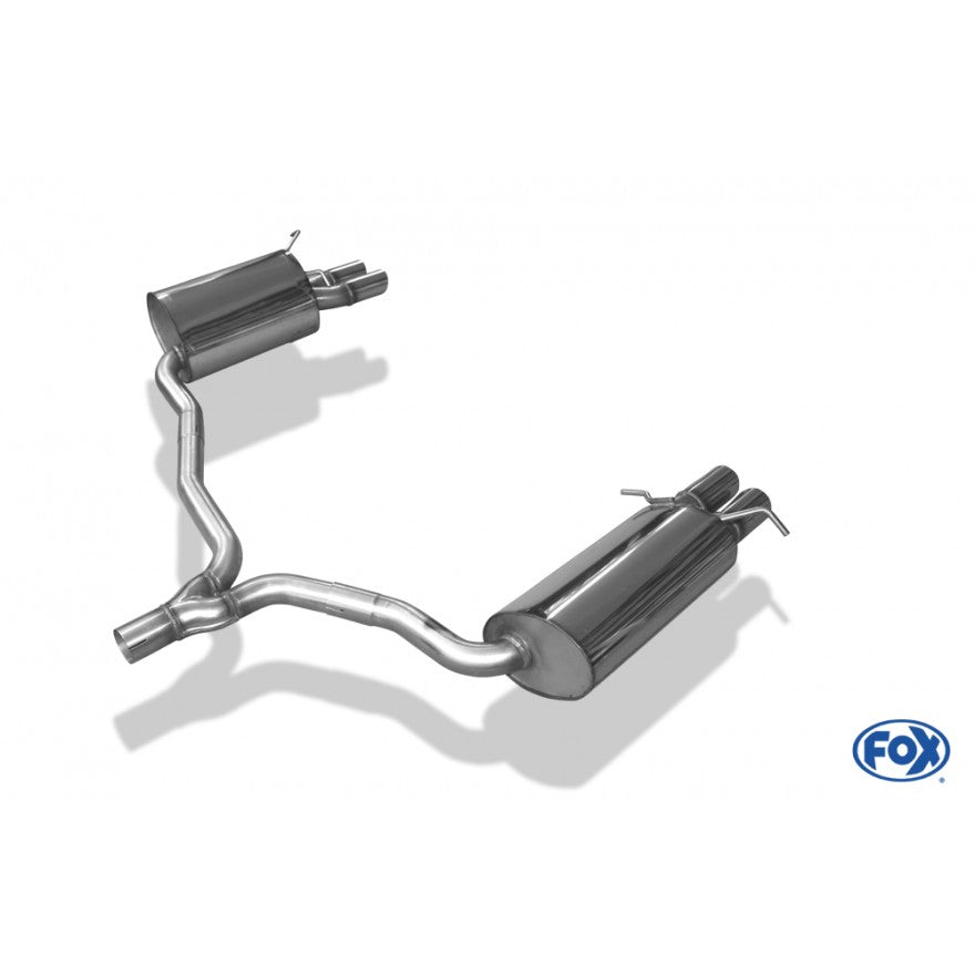 Sportschalldämpfer mit links/rechts je 2 Endrohren 70mm (Typ 16), inkl. (EG-) GENEHMIGUNG!