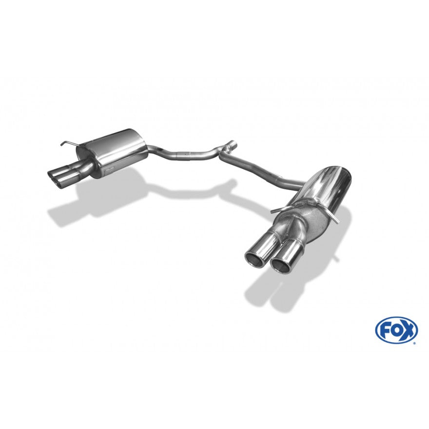Sportschalldämpfer mit links/rechts je 2 Endrohren 70mm (Typ 16), inkl. (EG-) GENEHMIGUNG!