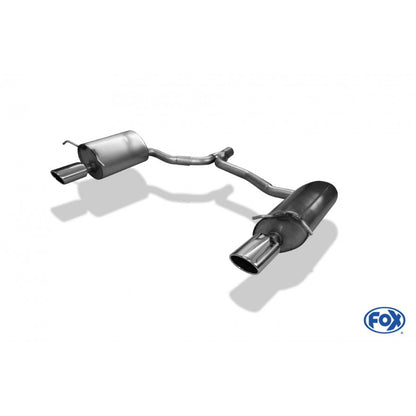 Sportschalldämpfer mit links/rechts je 1 Endrohr 115x85mm (Typ 32), inkl. (EG-) GENEHMIGUNG!