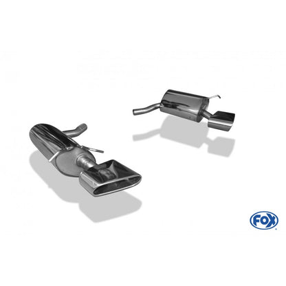 Sportschalldämpfer mit links/rechts je 1 Endrohr 220x85mm (Typ 49), inkl. (EG-) GENEHMIGUNG!