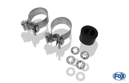 Sportschalldämpfer mit links/rechts je 2 Endrohren 115x85mm (Typ 32) mit Piecha Prägung, inkl. (EG-) GENEHMIGUNG!