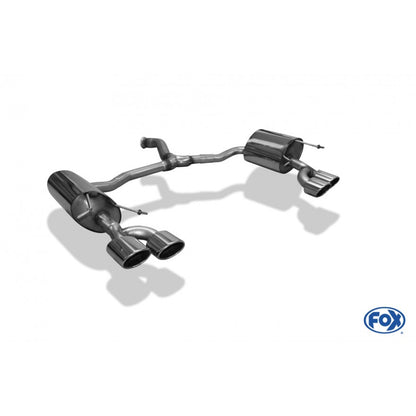 Sportschalldämpfer mit links/rechts je 2 Endrohren 115x85mm (Typ 32), inkl. (EG-) GENEHMIGUNG!