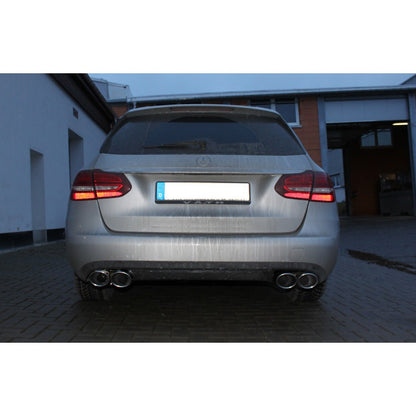 Sportschalldämpfer mit links/rechts je 2 Endrohren 115x85mm (Typ 32), inkl. (EG-) GENEHMIGUNG!