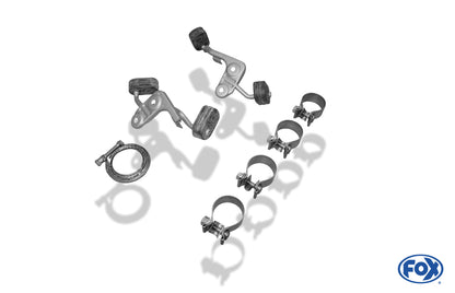 Sportschalldämpfer mit links/rechts mit Endrohren in Trichterform für Serien-Heckschürze, inkl. (EG-) GENEHMIGUNG!