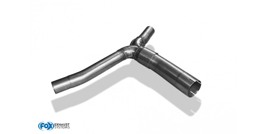 Y-Rohr zur Verbindung der FOX Endschalldämpfer mit FOX Vorschalldämpfer bzw. FOX Vorschalldämpfer-Ersatzrohr