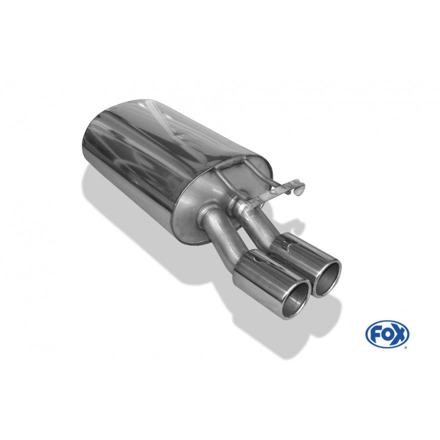 Sportschalldämpfer mit 2 Endrohren 80mm (Typ 12), inkl. (EG-) GENEHMIGUNG!