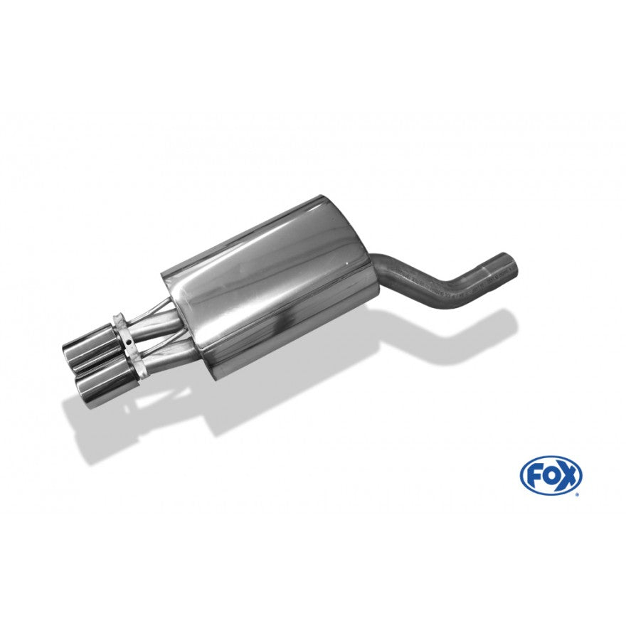 Sportschalldämpfer mit 2 Endrohren 80mm (Typ 12), inkl. (EG-) GENEHMIGUNG!