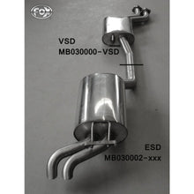 Sportschalldämpfer mit 2 Endrohren 55mm (Typ 28), inkl. (EG-) GENEHMIGUNG!