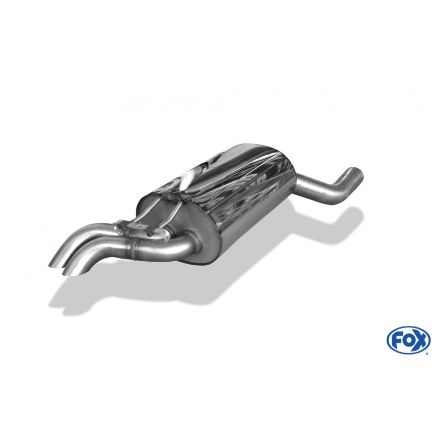 Sportschalldämpfer mit 2 Endrohren 55mm (Typ 28), inkl. (EG-) GENEHMIGUNG!