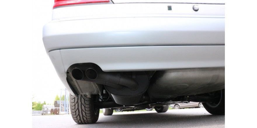 Sportschalldämpfer mit 2 Endrohren 55mm (Typ 28), inkl. (EG-) GENEHMIGUNG!