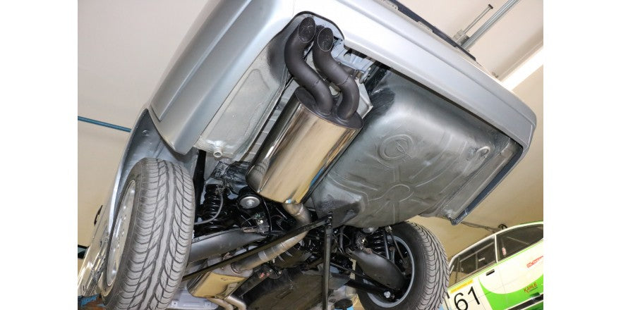 Sportschalldämpfer mit 2 Endrohren 55mm (Typ 28), inkl. (EG-) GENEHMIGUNG!