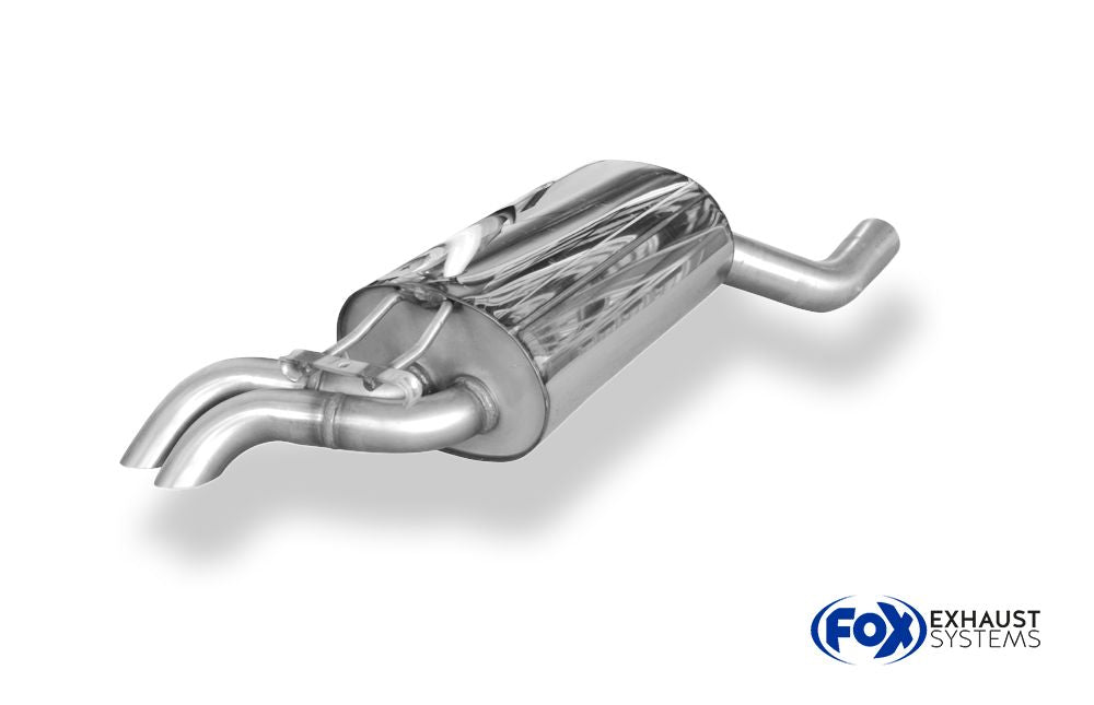 Sportschalldämpfer mit 2 Endrohren 55mm (Typ 28), inkl. (EG-) GENEHMIGUNG!