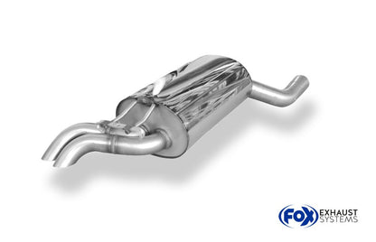 Sportschalldämpfer mit 2 Endrohren 55mm (Typ 28), inkl. (EG-) GENEHMIGUNG!