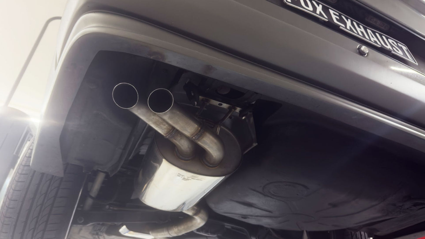 Sportschalldämpfer mit 2 Endrohren 55mm (Typ 28), inkl. (EG-) GENEHMIGUNG!