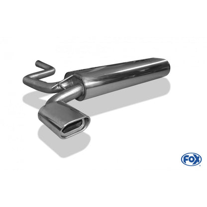 Sportschalldämpfer mit 1 Endrohr 135x80mm (Typ 53), inkl. (EG-) GENEHMIGUNG!