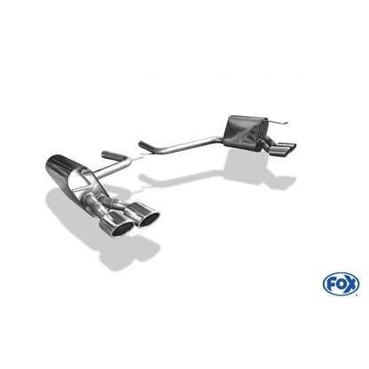 Sportschalldämpfer mit links/rechts je 2 Endrohren 106x71mm (Typ 32), inkl. (EG-) GENEHMIGUNG!