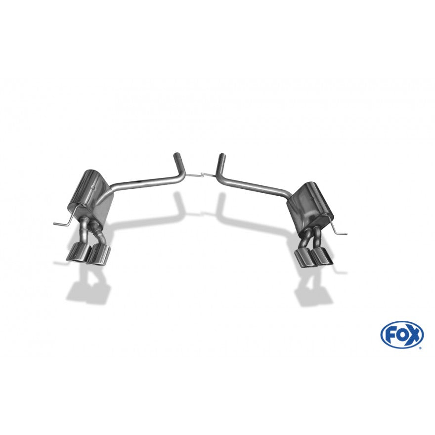 Sportschalldämpfer mit links/rechts je 2 Endrohren 106x71mm (Typ 32), inkl. (EG-) GENEHMIGUNG!