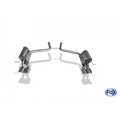 Sportschalldämpfer mit links/rechts je 2 Endrohren 106x71mm (Typ 32), inkl. (EG-) GENEHMIGUNG!