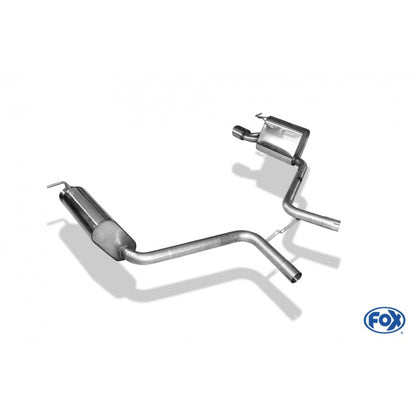 Sportschalldämpfer mit links/rechts je 1 Endrohr 115x85mm (Typ 32), inkl. (EG-) GENEHMIGUNG!