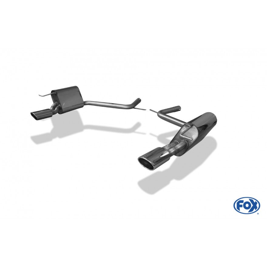 Sportschalldämpfer mit links/rechts je 1 Endrohr 115x85mm (Typ 32), inkl. (EG-) GENEHMIGUNG!