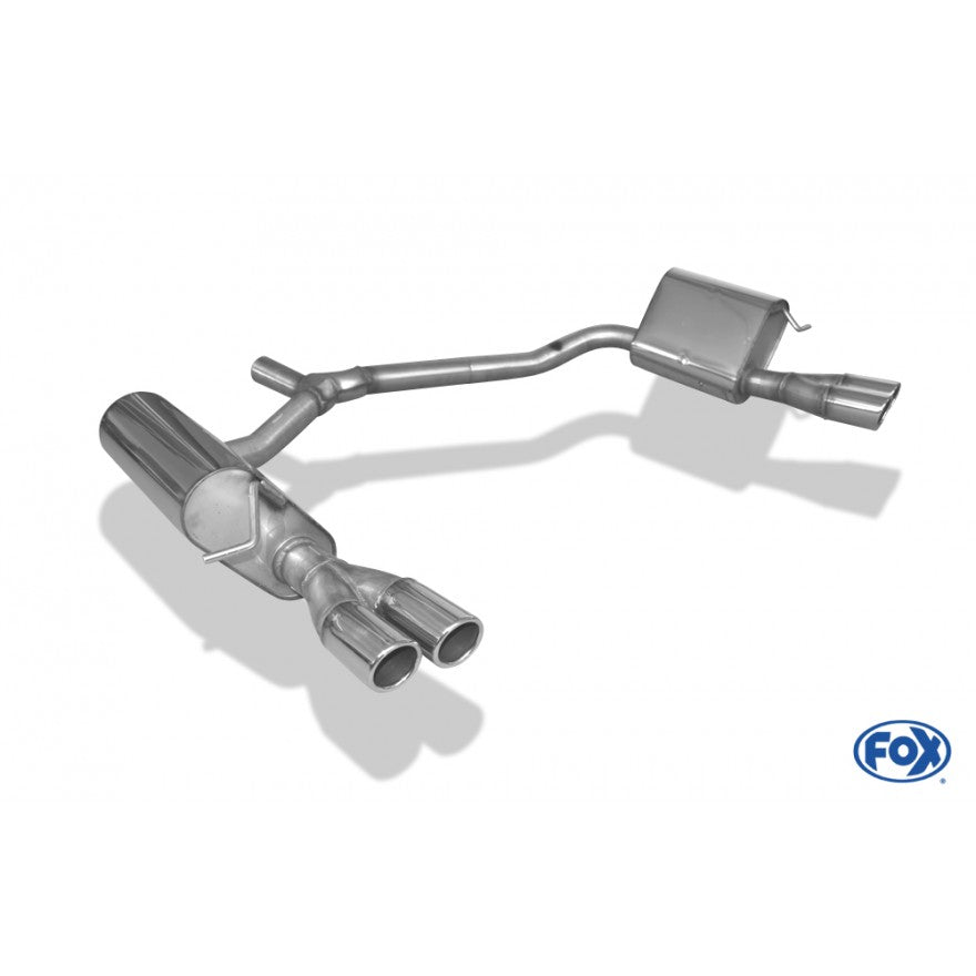 Sportschalldämpfer mit links/rechts je 2 Endrohren 70mm (Typ 16), inkl. (EG-) GENEHMIGUNG!