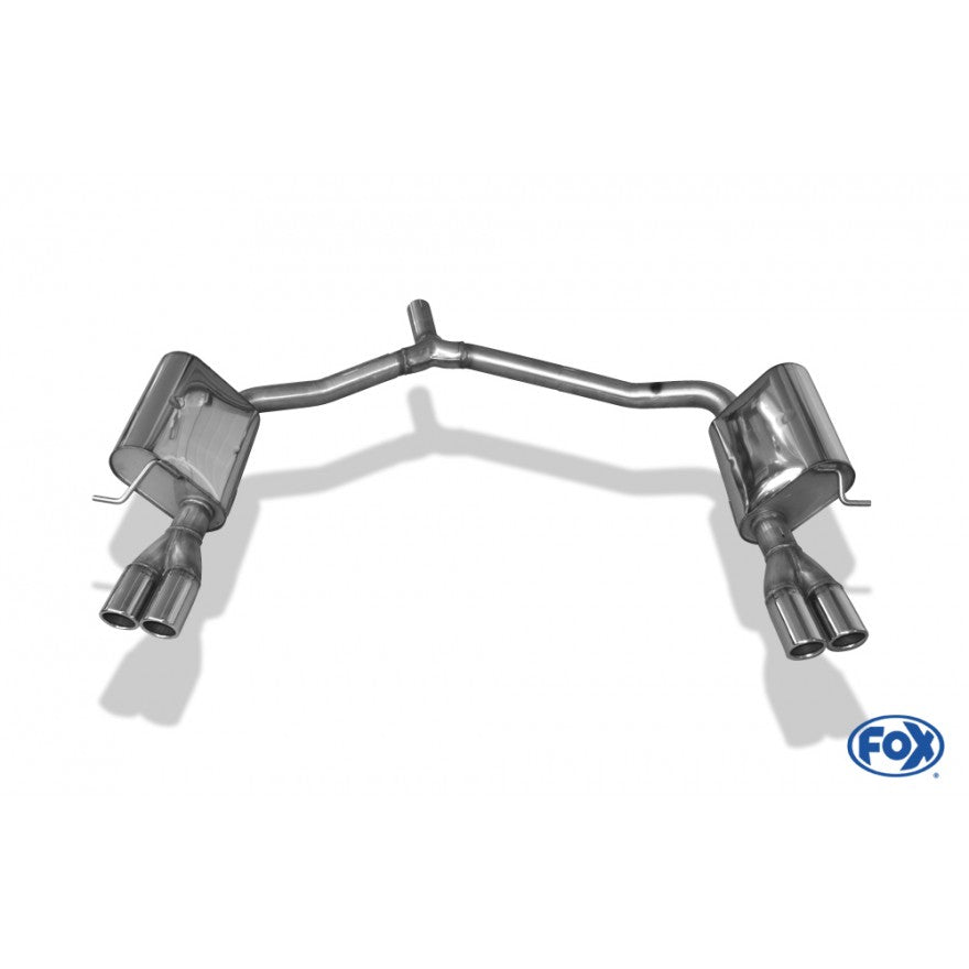 Sportschalldämpfer mit links/rechts je 2 Endrohren 70mm (Typ 16), inkl. (EG-) GENEHMIGUNG!