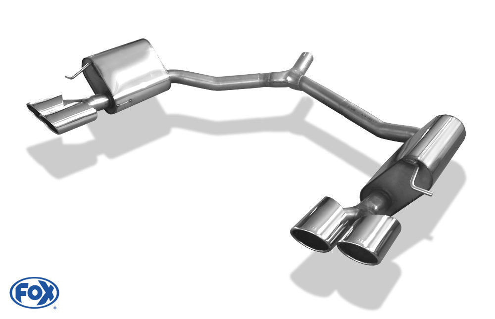 Sportschalldämpfer mit links/rechts je 2 Endrohren 106x71mm (Typ 32), inkl. (EG-) GENEHMIGUNG!