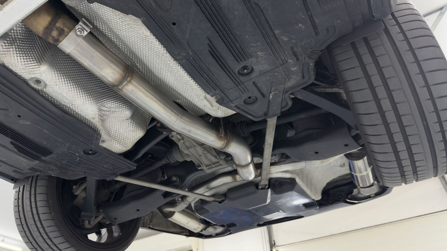 Sportschalldämpfer links/rechts (ohne Endrohre), inkl. (EG-) GENEHMIGUNG!