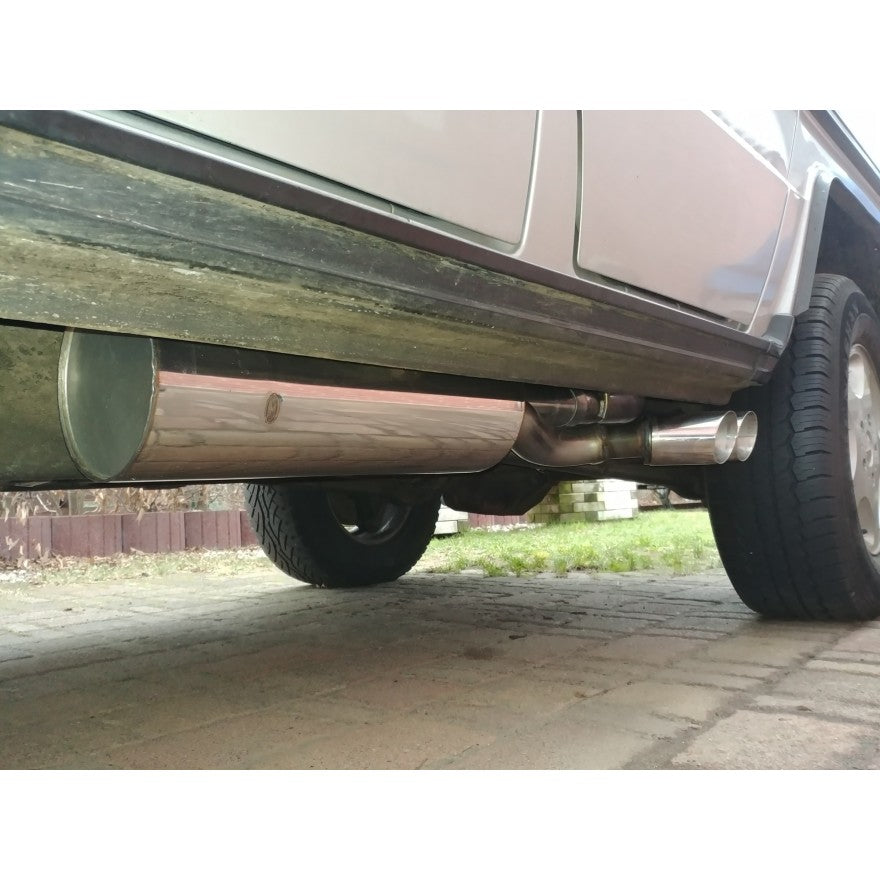 Sportschalldämpfer mit seitlich 2 Endrohren 80mm (Typ 14), inkl. (EG-) GENEHMIGUNG!