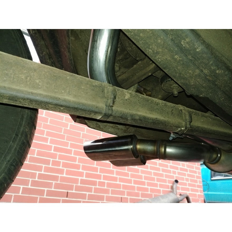 Sportschalldämpfer mit seitlich 2 Endrohren 80mm (Typ 14), inkl. (EG-) GENEHMIGUNG!