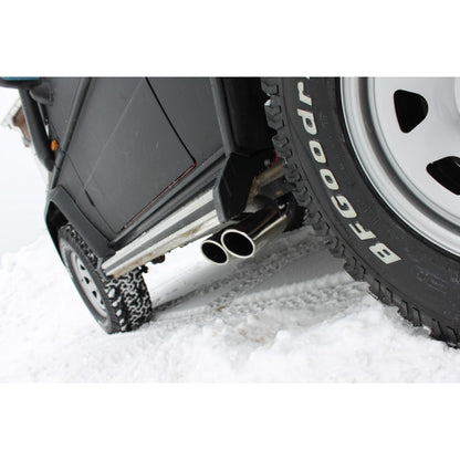 Sportschalldämpfer mit seitlich 2 Endrohren 115x85mm (Typ 38), inkl. (EG-) GENEHMIGUNG!