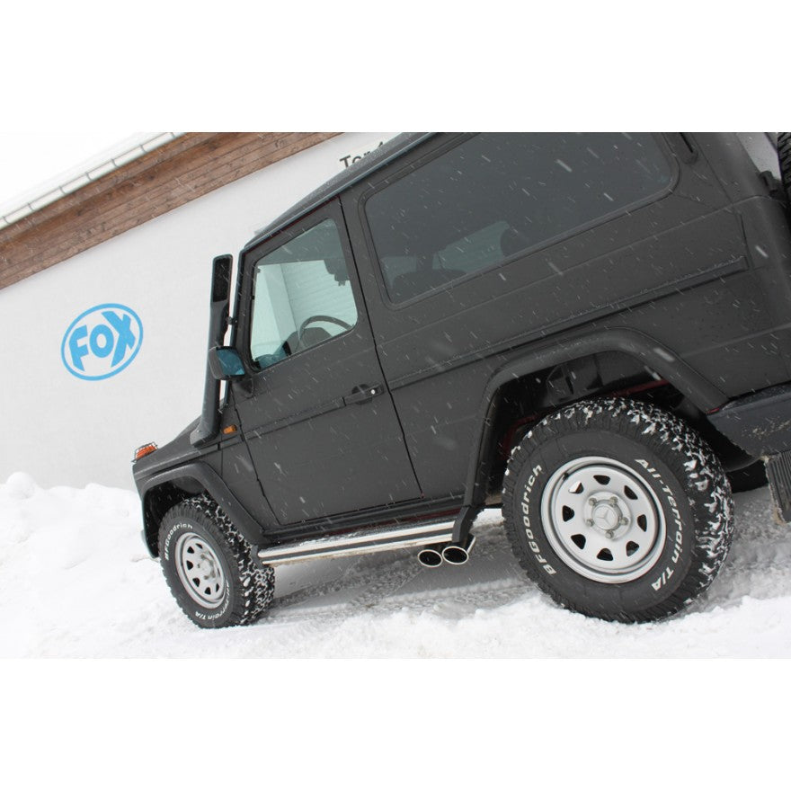 Sportschalldämpfer mit seitlich 2 Endrohren 115x85mm (Typ 38), inkl. (EG-) GENEHMIGUNG!