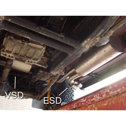 Sportschalldämpfer mit seitlich 2 Endrohren 115x85mm (Typ 38), inkl. (EG-) GENEHMIGUNG!