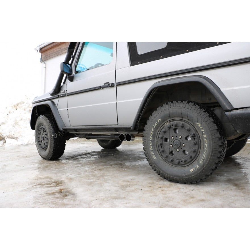 Sportschalldämpfer mit seitlich 2 Endrohren 80mm (Typ 14), inkl. (EG-) GENEHMIGUNG!