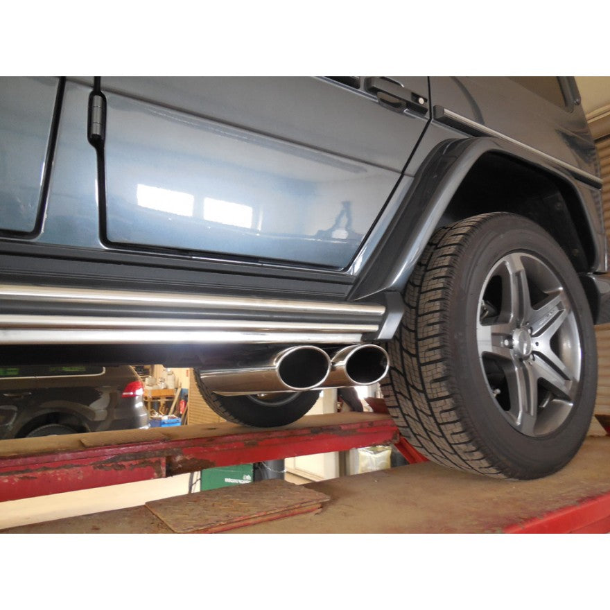 Endrohr zum Anstecken mit seitlich 2 Endrohren 115x85mm (Typ 38), inkl. (EG-) GENEHMIGUNG!