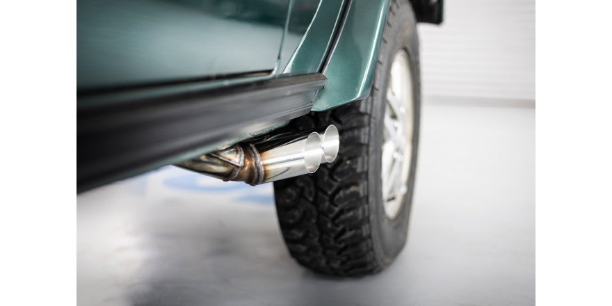 Komplettanlage mit seitlich 2 Endrohren 63mm (Typ 14), Gutachten in Vorbereitung!