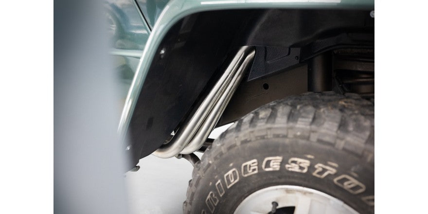 Komplettanlage mit seitlich 2 Endrohren 63mm (Typ 14), Gutachten in Vorbereitung!