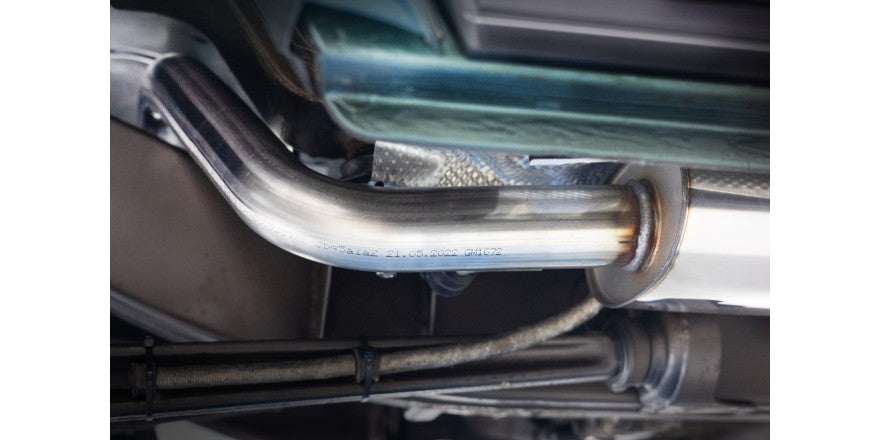 Komplettanlage mit seitlich 2 Endrohren 63mm (Typ 14), Gutachten in Vorbereitung!